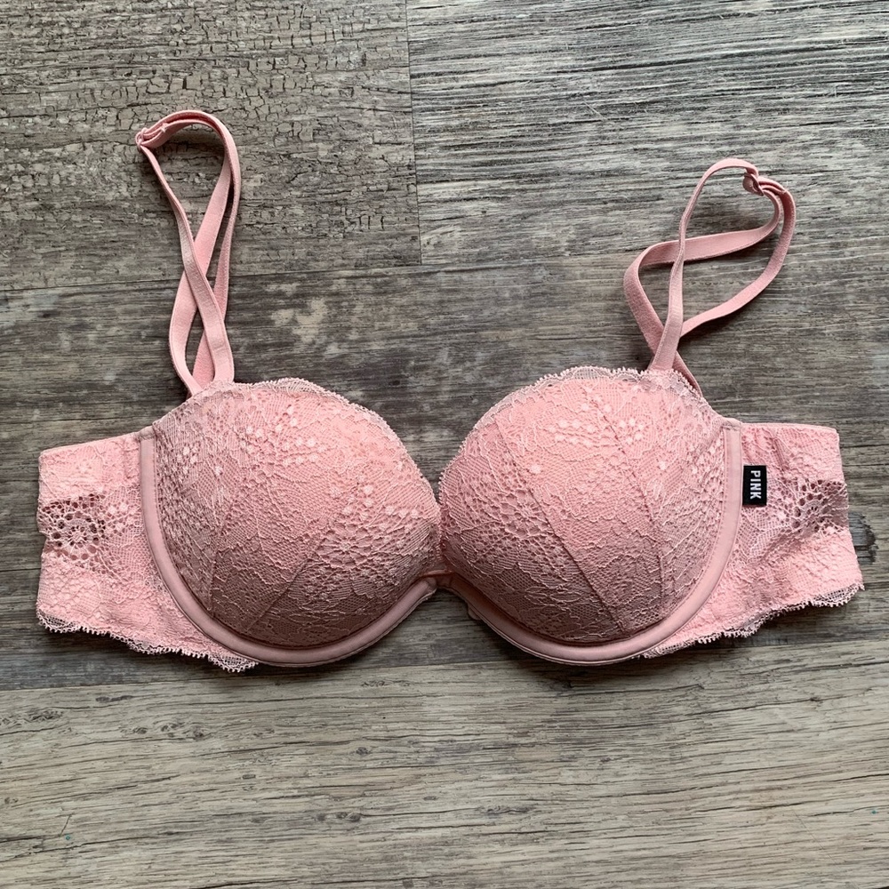 PINK Lace Push-up Bra